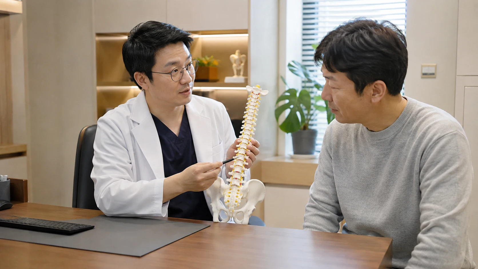 평택 고덕 침치료 상담 전 준비 장면